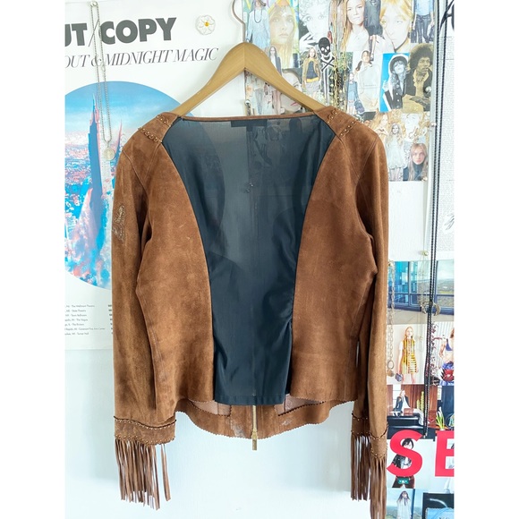 Roberto Cavalli vintage suede corset jacket - Picture 3 of 14